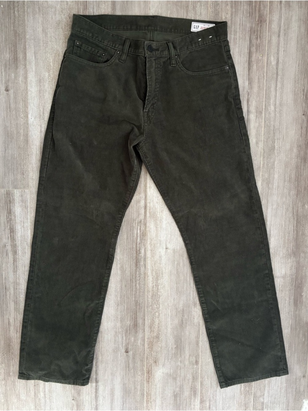 GAP Men's Dark Olive Corduroy Pants
